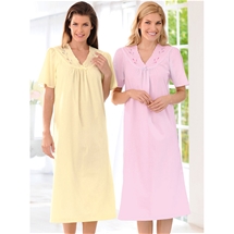 2 Pack Embroidered Nighties