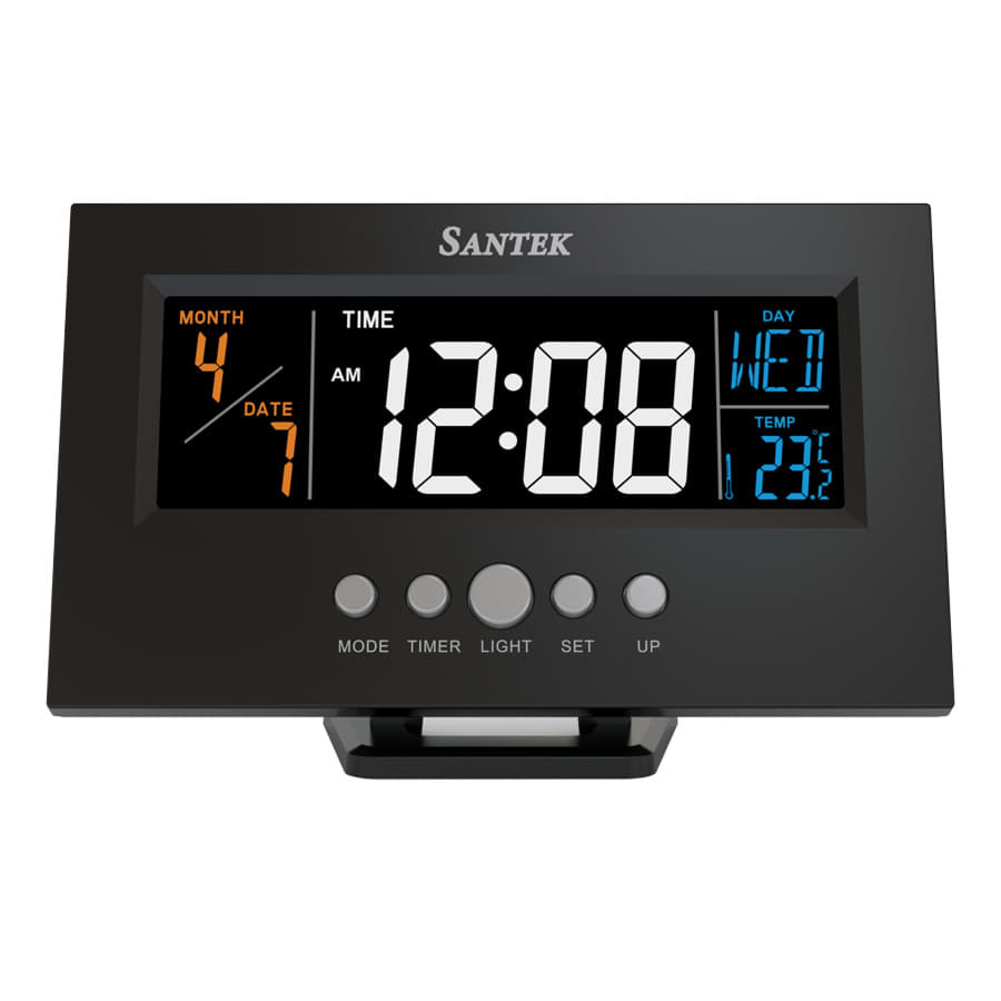 Santek LED Clock with Alarm and Temperature - Magnamail