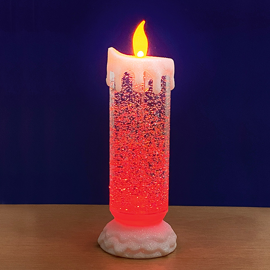 Swirling deals glitter candle